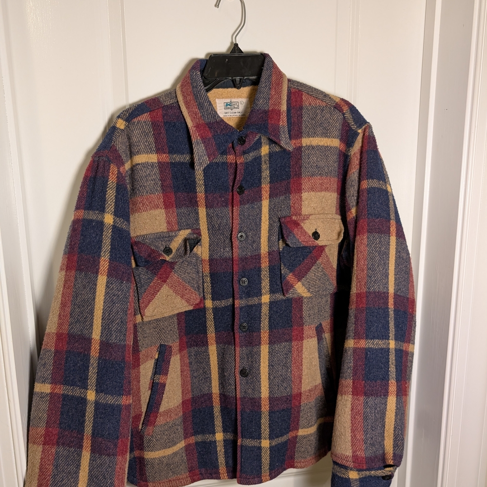 Vintage Plaid Wool Jacket